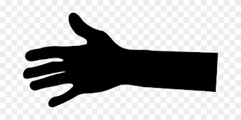 Hand People Gesture Human Body Parts Forea - Hand Black Clipart
