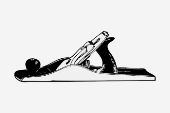 Hand plane clipart, vintage object | Free Vector - rawpixel