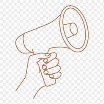 Hand png holding megaphone sticker, | Free PNG - rawpixel