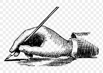 Hand png holding pen clipart, | Free PNG Illustration - rawpixel