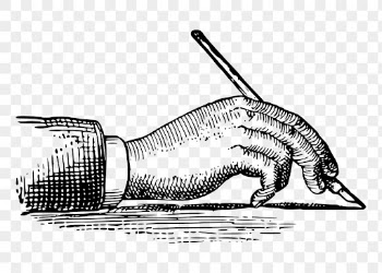Hand png holding pen clipart, | Free PNG Illustration - rawpixel