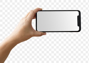 Hand png mockup holding blank screen phone | Free stock illustration | High Resolution graphic