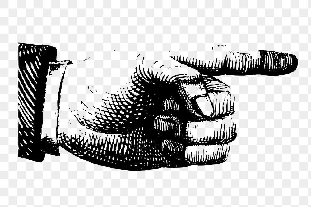 Hand png pointing finger sticker, | Free PNG - rawpixel