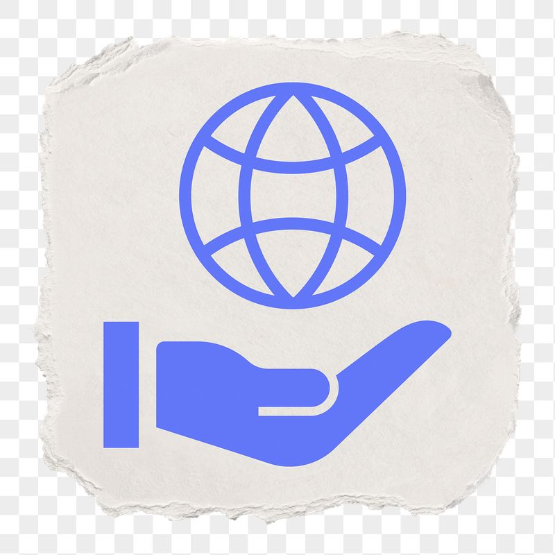 Hand png presenting globe icon | Free PNG - rawpixel