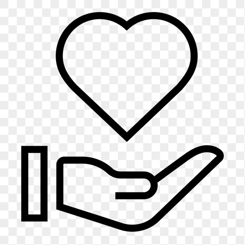 Hand png presenting heart icon | Free Icons - rawpixel