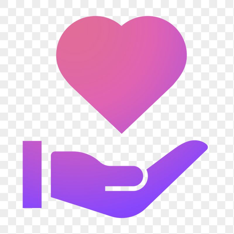 Hand png presenting heart icon | Free Icons - rawpixel