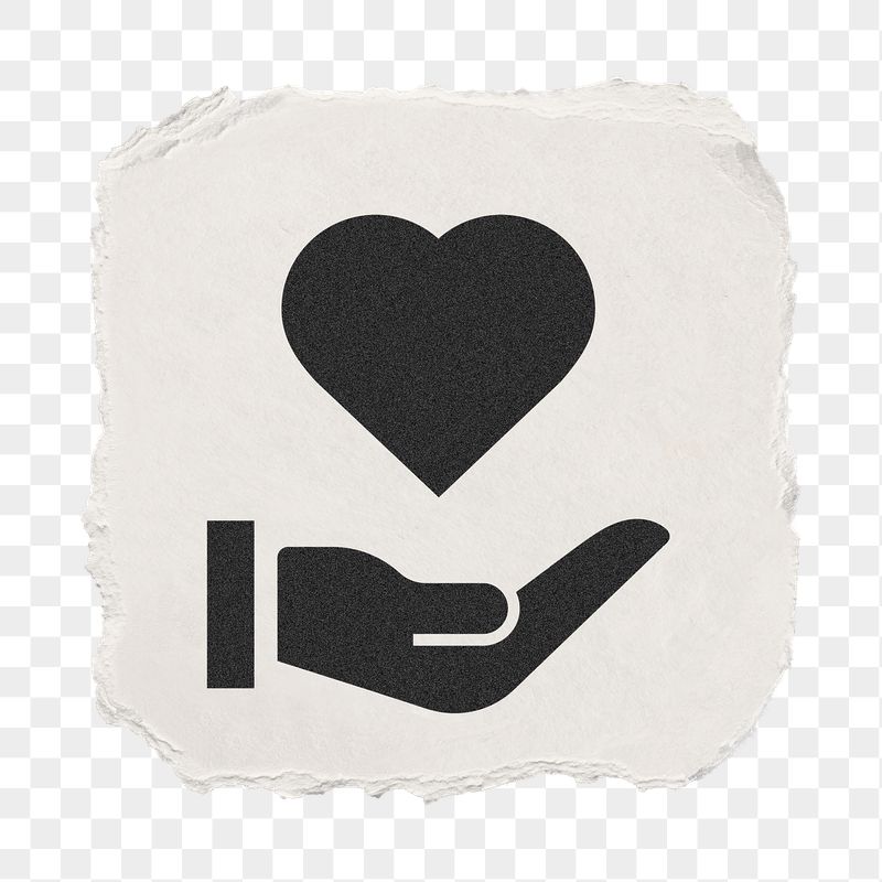 Hand png presenting heart icon | Free PNG - rawpixel