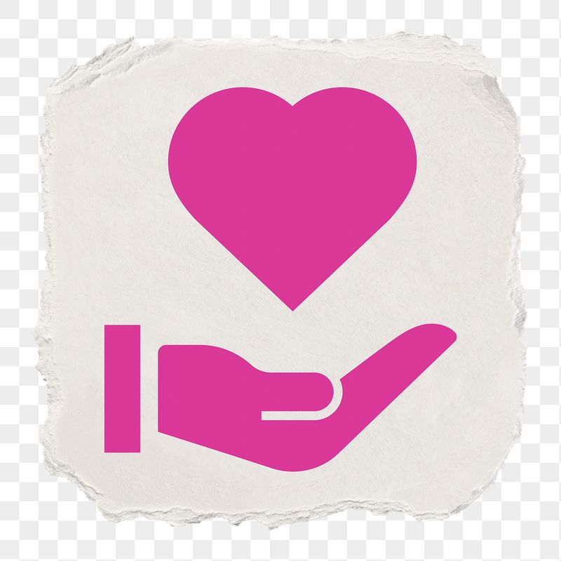Hand png presenting heart icon | Free PNG - rawpixel