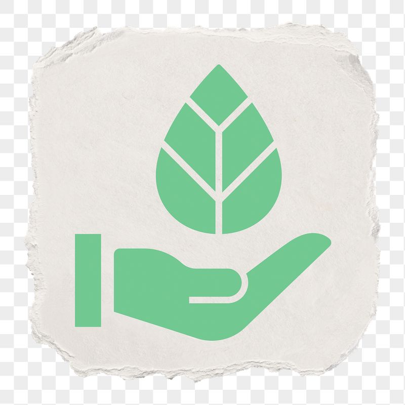 Hand png presenting leaf icon | Free PNG - rawpixel