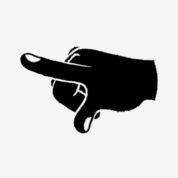 Hand pointing finger doodle, cute | Free PSD Illustration - rawpixel
