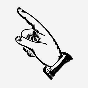 Hand pointing finger drawing, vintage | Free Photo - rawpixel