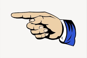 Hand pointing finger sticker, business | Free PSD - rawpixel
