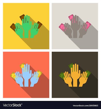 Hand poses counting giving taking squeezing and vector image