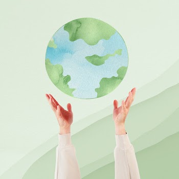 Hand presenting earth sustainable environment… | Free stock illustration | High Resolution graphic