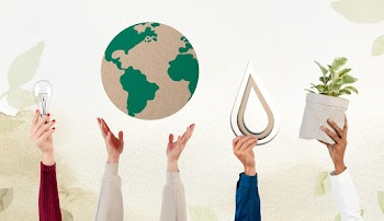 Hand presenting earth sustainable… | Free stock illustration | High Resolution graphic