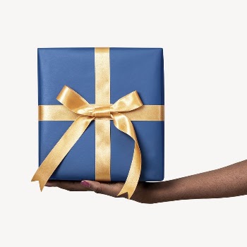 Hand presenting gift box sticker | Free PSD - rawpixel