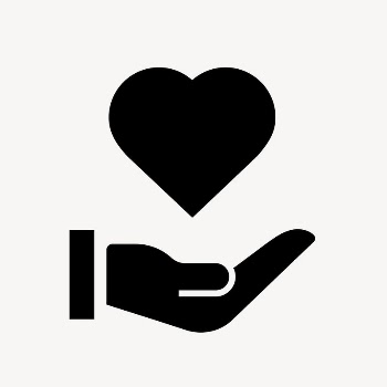 Hand presenting heart icon, simple | Free Icons - rawpixel
