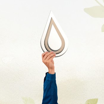 Hand presenting water conservation… | Free stock illustration | High Resolution graphic