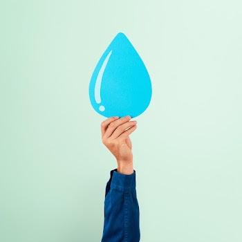 Hand presenting water conservation… | Free stock photo | High Resolution image