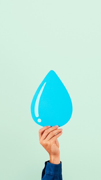 Hand presenting water conservation… | Free stock photo | High Resolution image