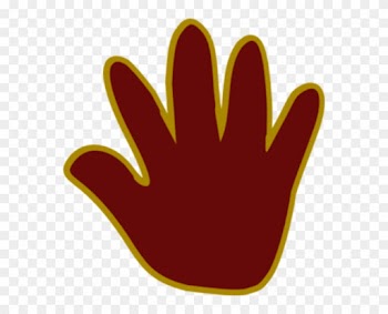 Hand Print Outlined Md - Hand Of A Baby Animated Transparent