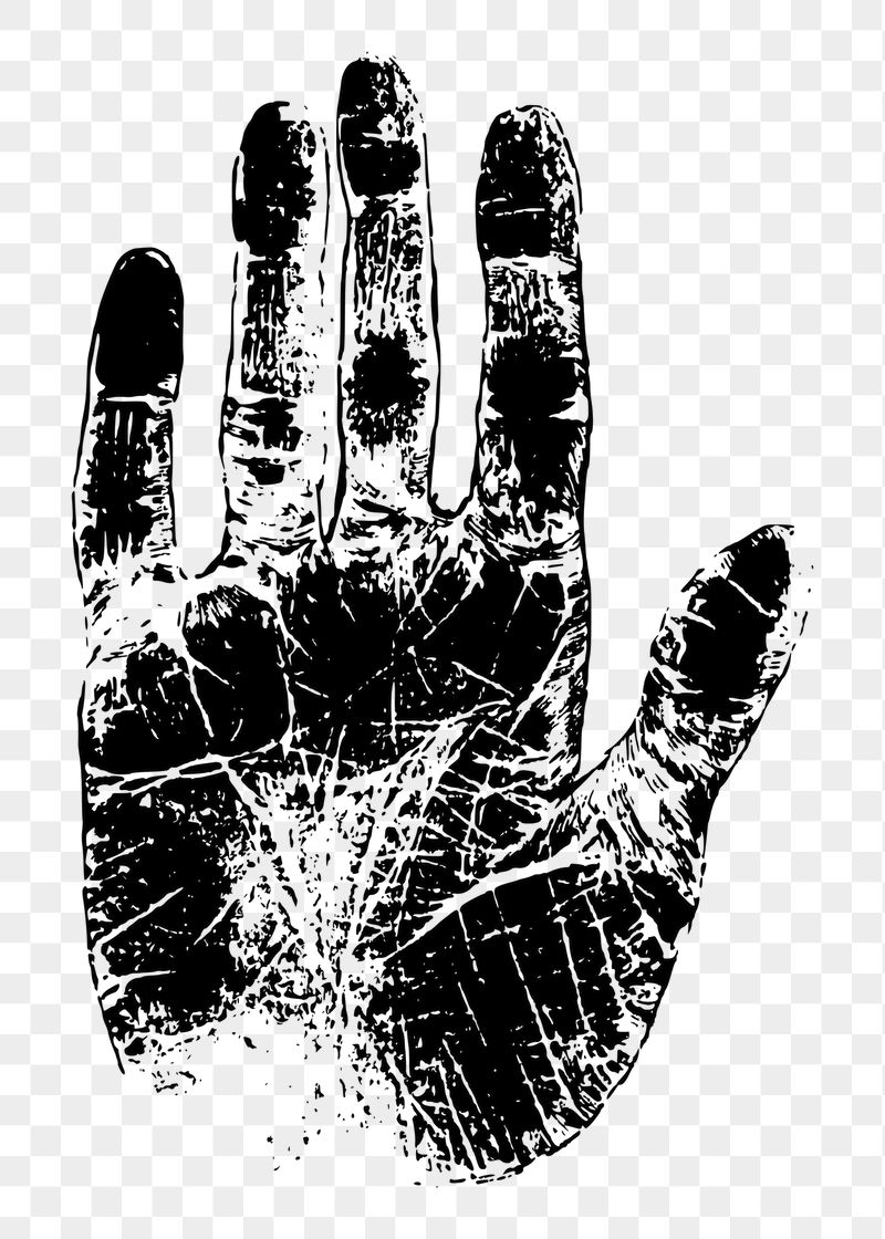Hand print png sticker illustration, | Free PNG - rawpixel