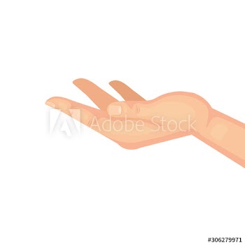 hand receiving human design