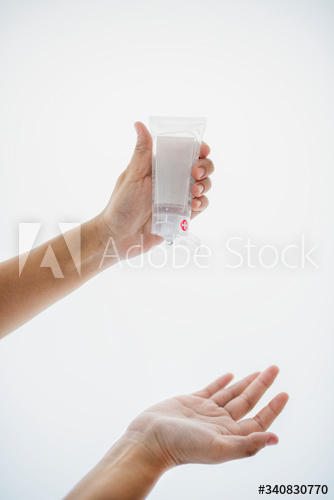 Hand sanitizer gel tube