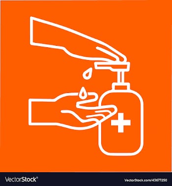hand sanitizer icon design antibacterial concept