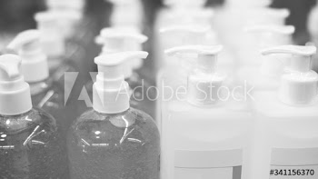 Hand sanitizer in pump bottles