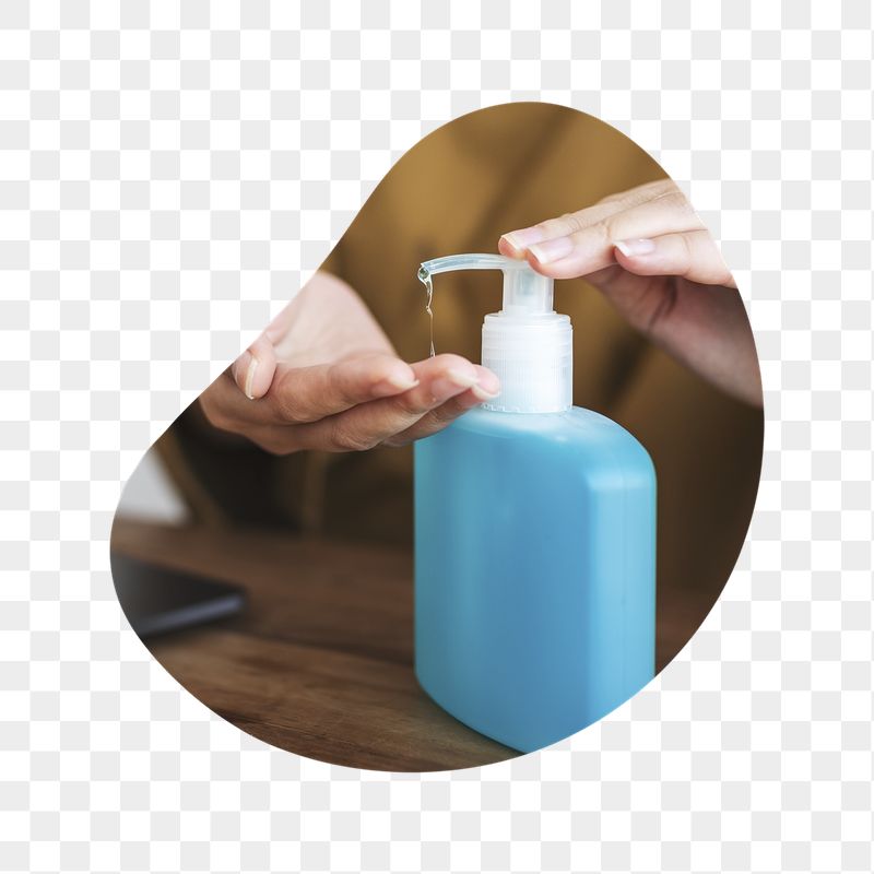 Hand sanitizer png badge sticker, | Free PNG - rawpixel