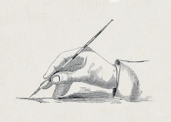 Hand schrijvend met een kroontjespen (1836&ndash;1912) print in high resolution by Isaac Weissenbruch. Original from The Rijksmuseum. Digitally enhanced by rawpixel.