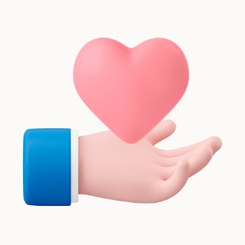 Hand showing heart clipart, charity | Free Photo Illustration - rawpixel