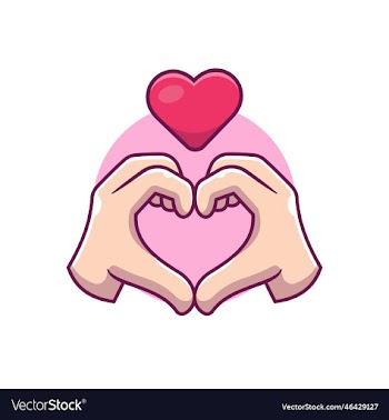 hand sign love cartoon