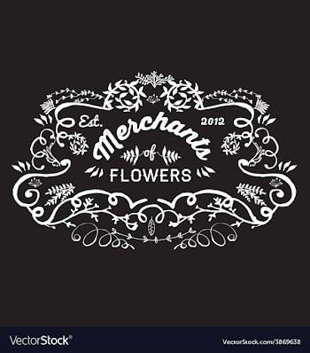 Hand Sketched florist frame vector image