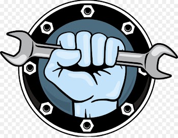 Hand tool Wrench Fist Icon - Decoration company logo 