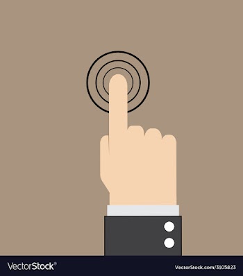  					Hand touch vector image														