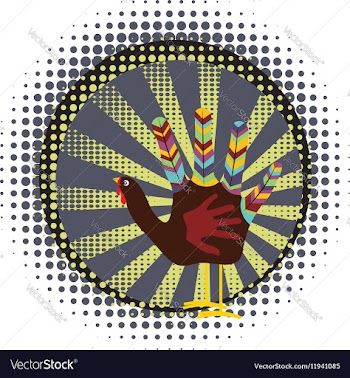 Hand Turkey Bird3 vector image