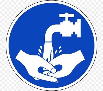 Hand washing Sign Illustration Label - hand 