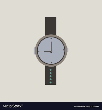 Hand watch icon wristwatch - clock symbol clock vector image