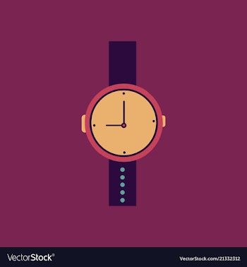 Hand watch icon wristwatch - clock symbol clock vector image