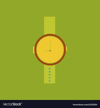 Hand watch icon wristwatch - clock symbol clock vector image