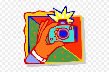 Hand With Camera Royalty Free Vector Clip Art Illustration - Hand With Camera Royalty Free Vector Clip Art Illustration