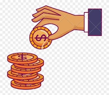 Hand With Coin Money Isolated Icon - Donation