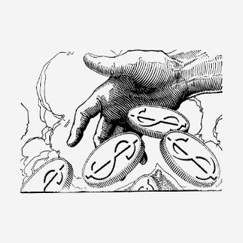 Hand with coins hand drawn | Free Photo - rawpixel