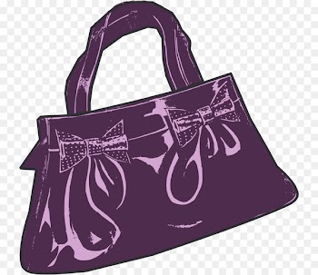 Handbag Clip art Shoulder bag M Purple - purses graphic 