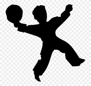 Handball Playing Sports People Man Silhouette - Kid Jumping Silhouette