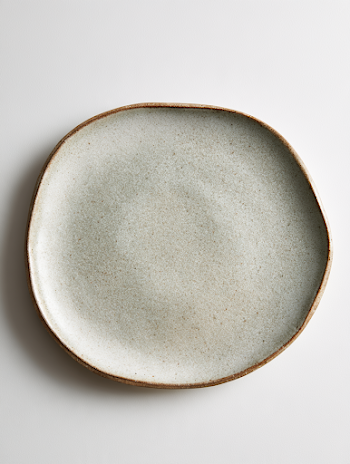 Handcrafted Organic Ceramic Plate