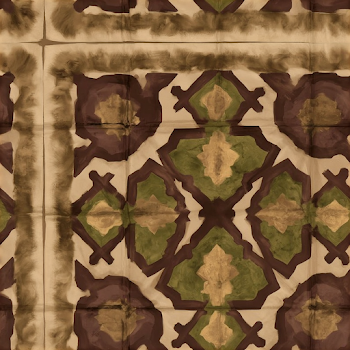Handcrafted Printed Fabric Pattern in Earthy Tones