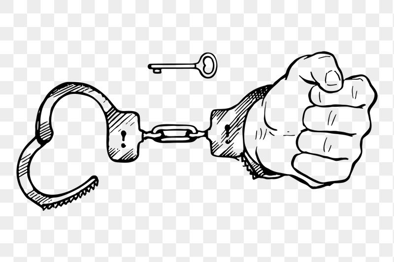 Handcuffs png sticker illustration, transparent | Free PNG - rawpixel